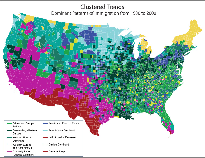 cluster analysis map